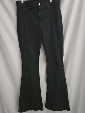 Fidelity Black Stretch Flare Jeans